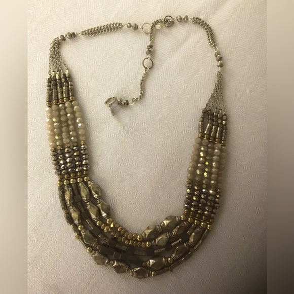 Multi Strand Beaded Necklace - Picture 1 of 6